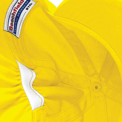 Yellow - Side - Beechfield Childrens-Kids Legionnaire Hat