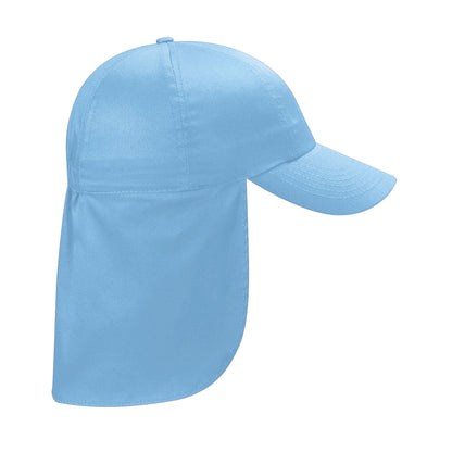 Sky Blue - Front - Beechfield Childrens-Kids Legionnaire Hat