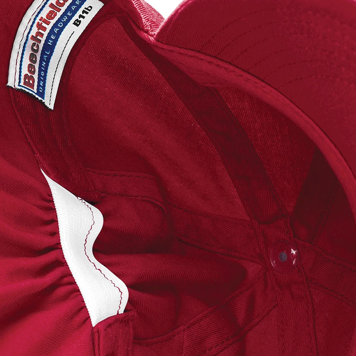 Classic Red - Side - Beechfield Childrens-Kids Legionnaire Hat