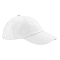 White - Front - Beechfield Heavy Cotton Low Profile Baseball Cap