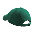 Bottle Green - Back - Beechfield Heavy Cotton Low Profile Baseball Cap