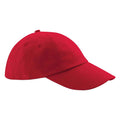 Classic Red - Front - Beechfield Heavy Cotton Low Profile Baseball Cap