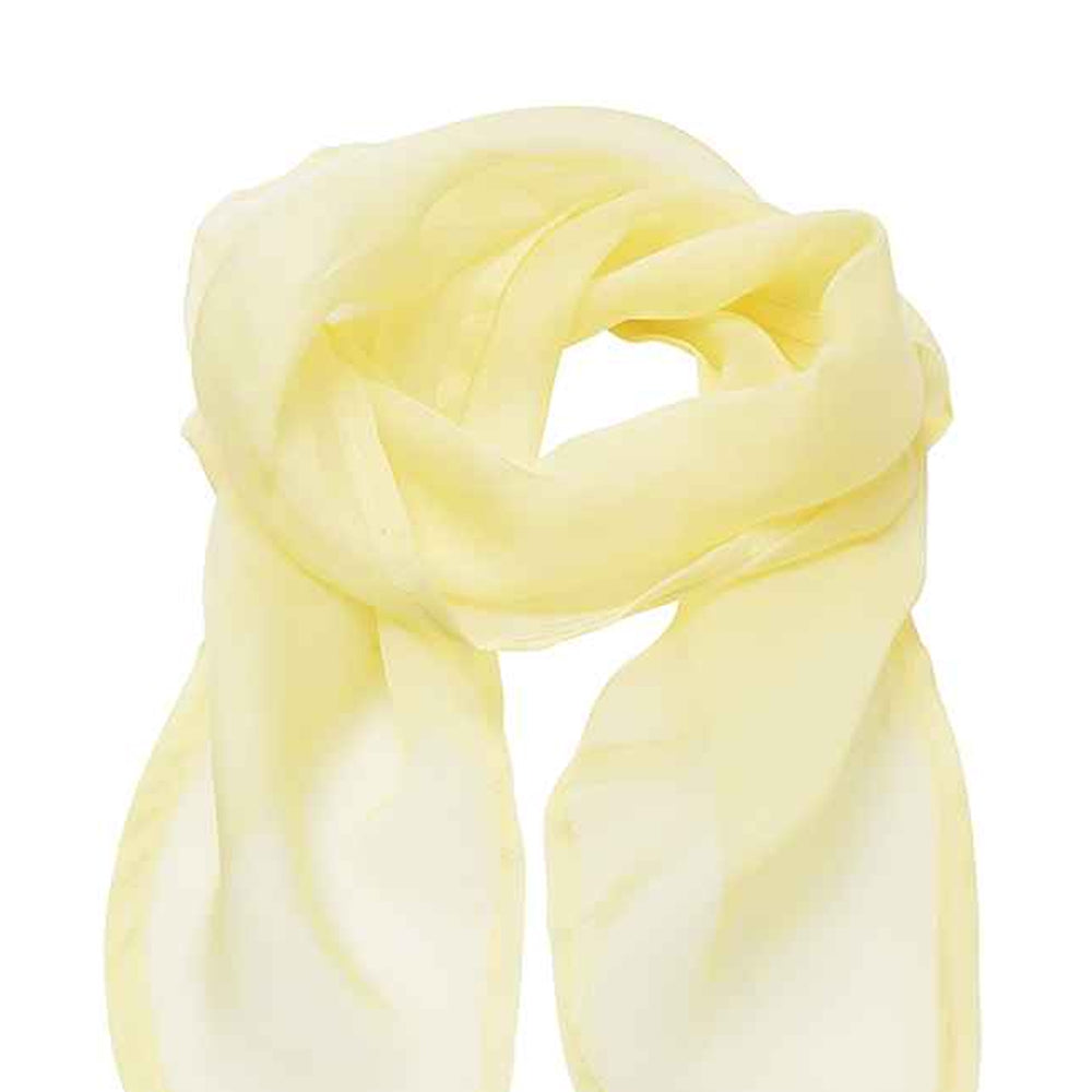 Lemon - Back - Premier Unisex Adult Colours Chiffon Scarf