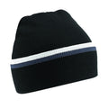 Black-Graphite Grey-White - Front - Beechfield Teamwear Beanie