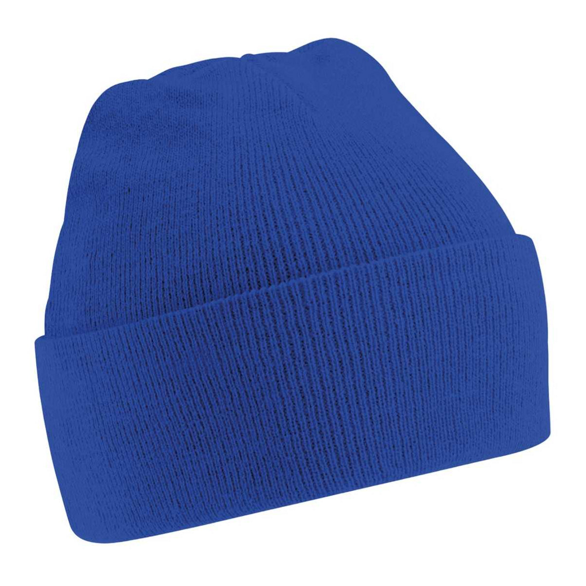 Bright Royal Blue - Front - Beechfield Childrens-Kids Original Cuffed Beanie