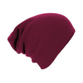 Burgundy - Front - Beechfield Slouch Beanie