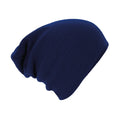 French Navy - Front - Beechfield Slouch Beanie