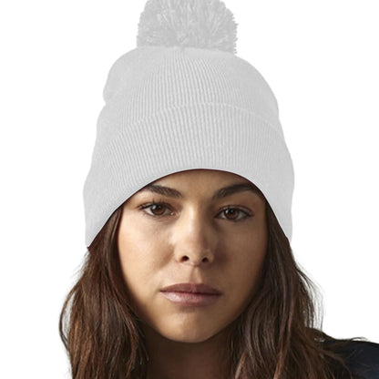 Light Grey - Back - Beechfield Unisex Adult Original Pom Pom Beanie