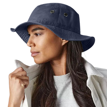 Navy - Back - Beechfield Unisex Adult Cargo Bucket Hat