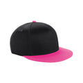 Black-Fuchsia - Front - Beechfield Childrens-Kids Snapback Cap