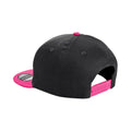 Black-Fuchsia - Back - Beechfield Childrens-Kids Snapback Cap