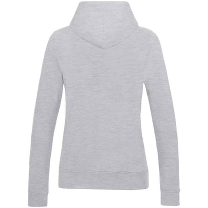 Grey - Back - Awdis Womens-Ladies College Heather Girlie Hoodie