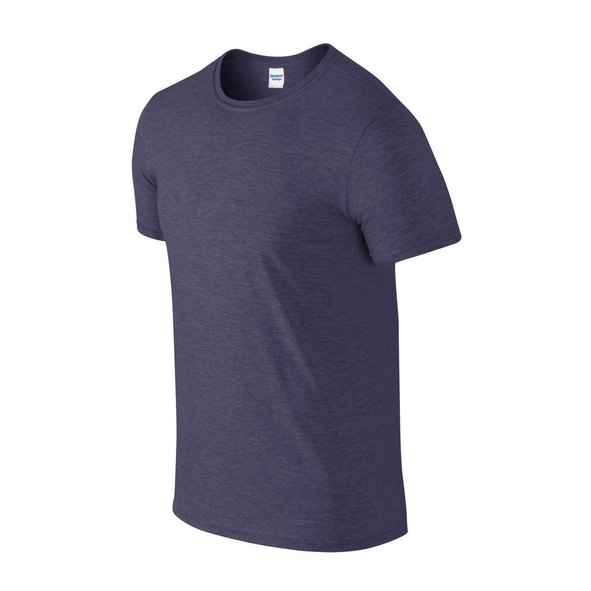 Heather Navy - Side - Gildan Mens Softstyle Heather T-Shirt