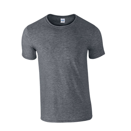 Dark Heather - Front - Gildan Mens Softstyle Heather T-Shirt