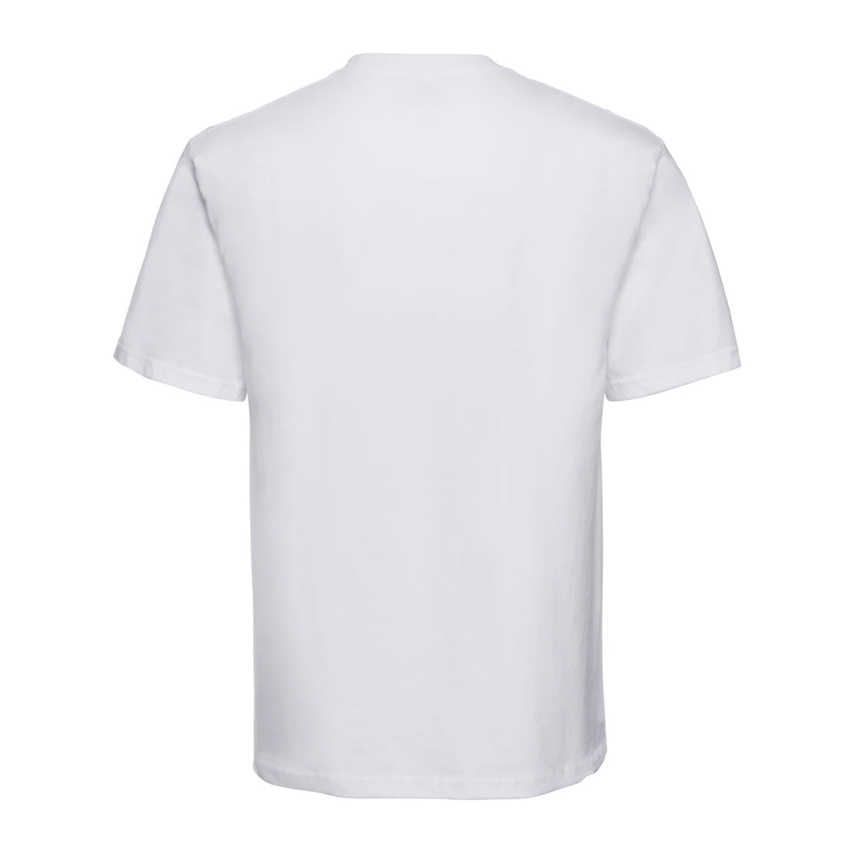 White - Back - Russell Mens Classic Combed Cotton Heavyweight T-Shirt