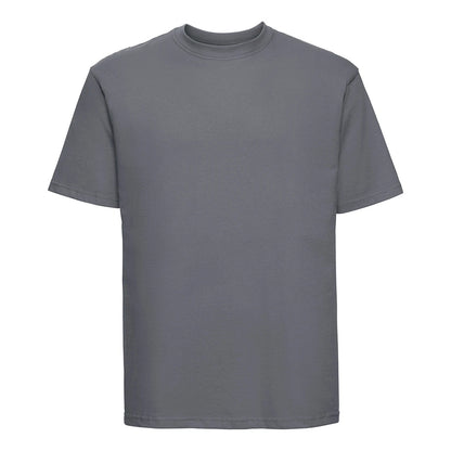 Convoy Grey - Front - Russell Mens Classic Combed Cotton Heavyweight T-Shirt