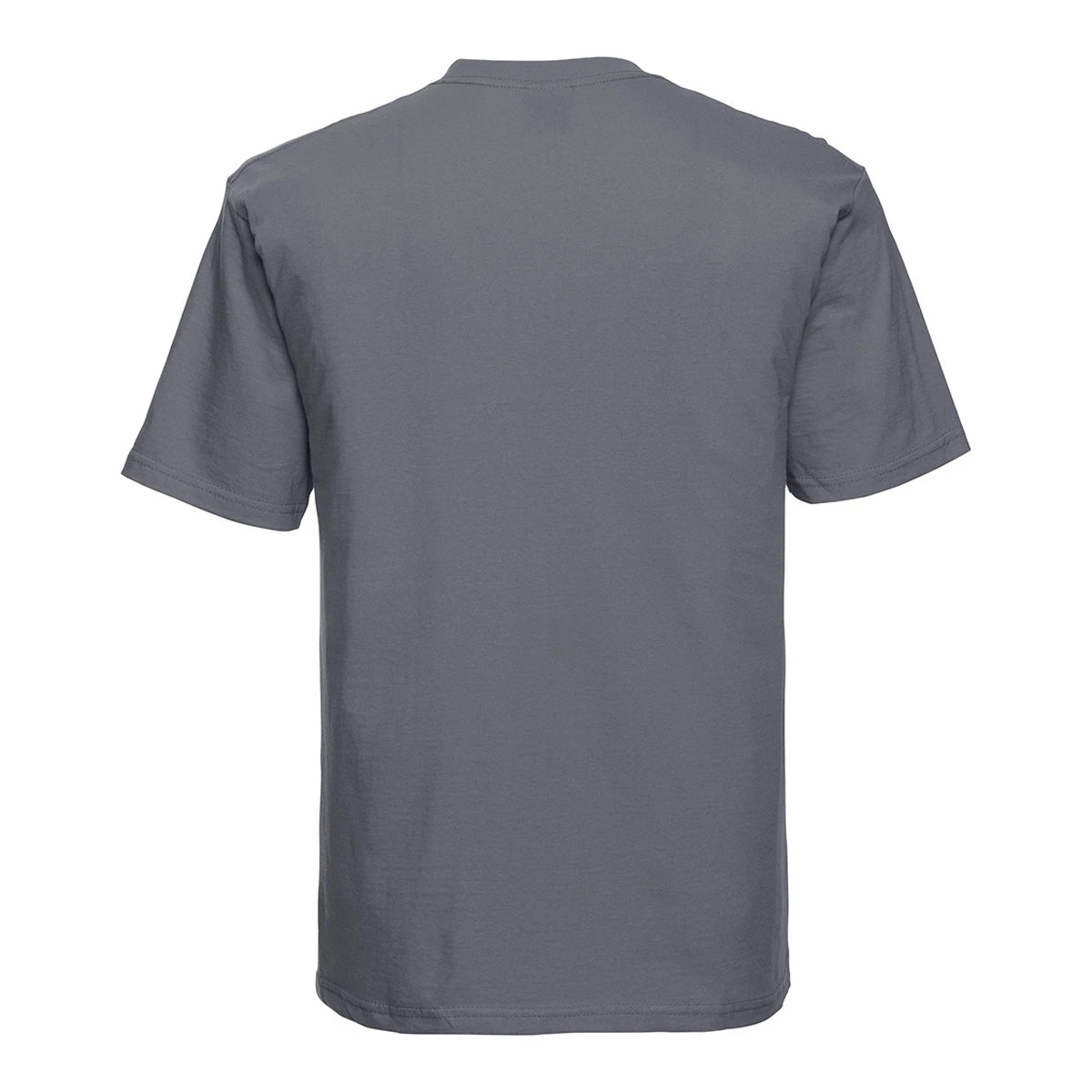 Convoy Grey - Back - Russell Mens Classic Combed Cotton Heavyweight T-Shirt
