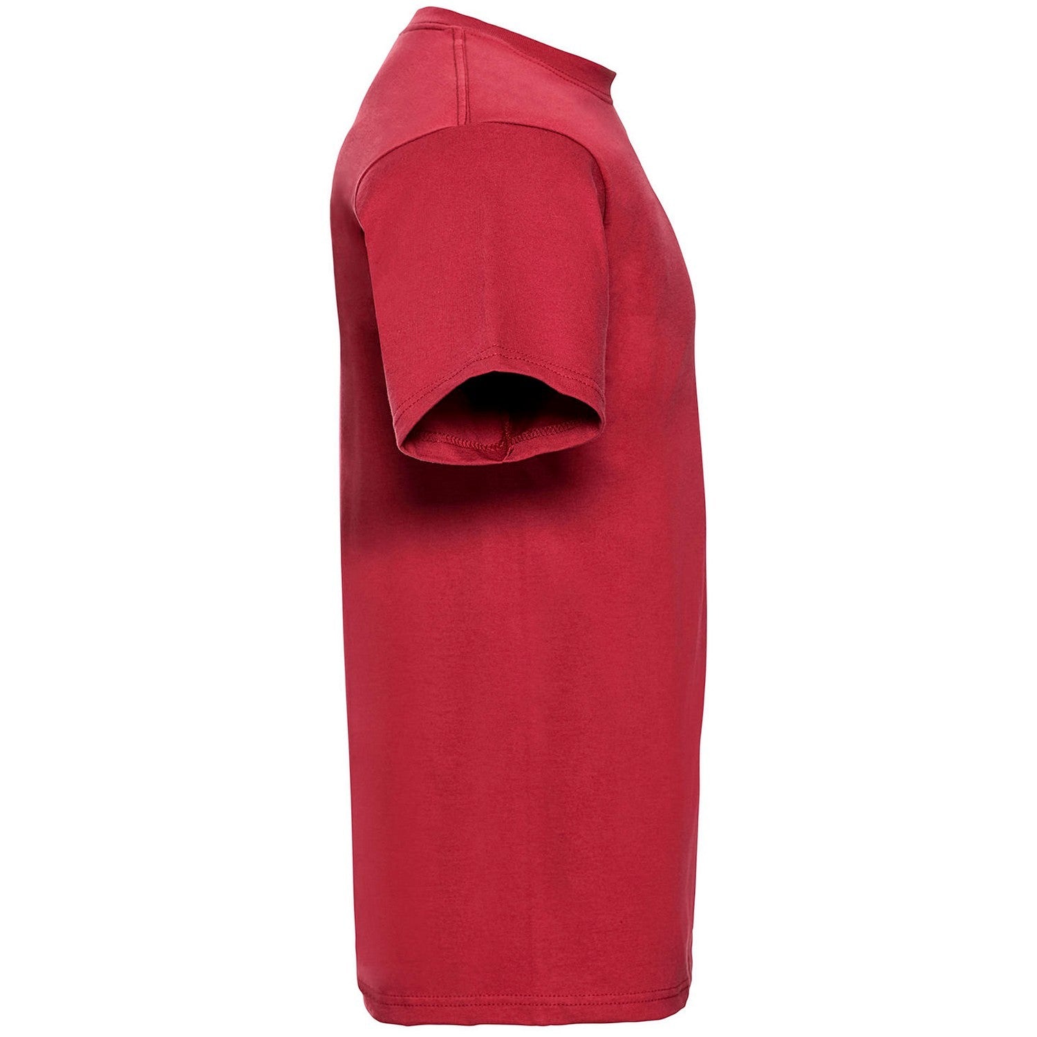 Classic Red - Side - Russell Mens Classic Combed Cotton Heavyweight T-Shirt