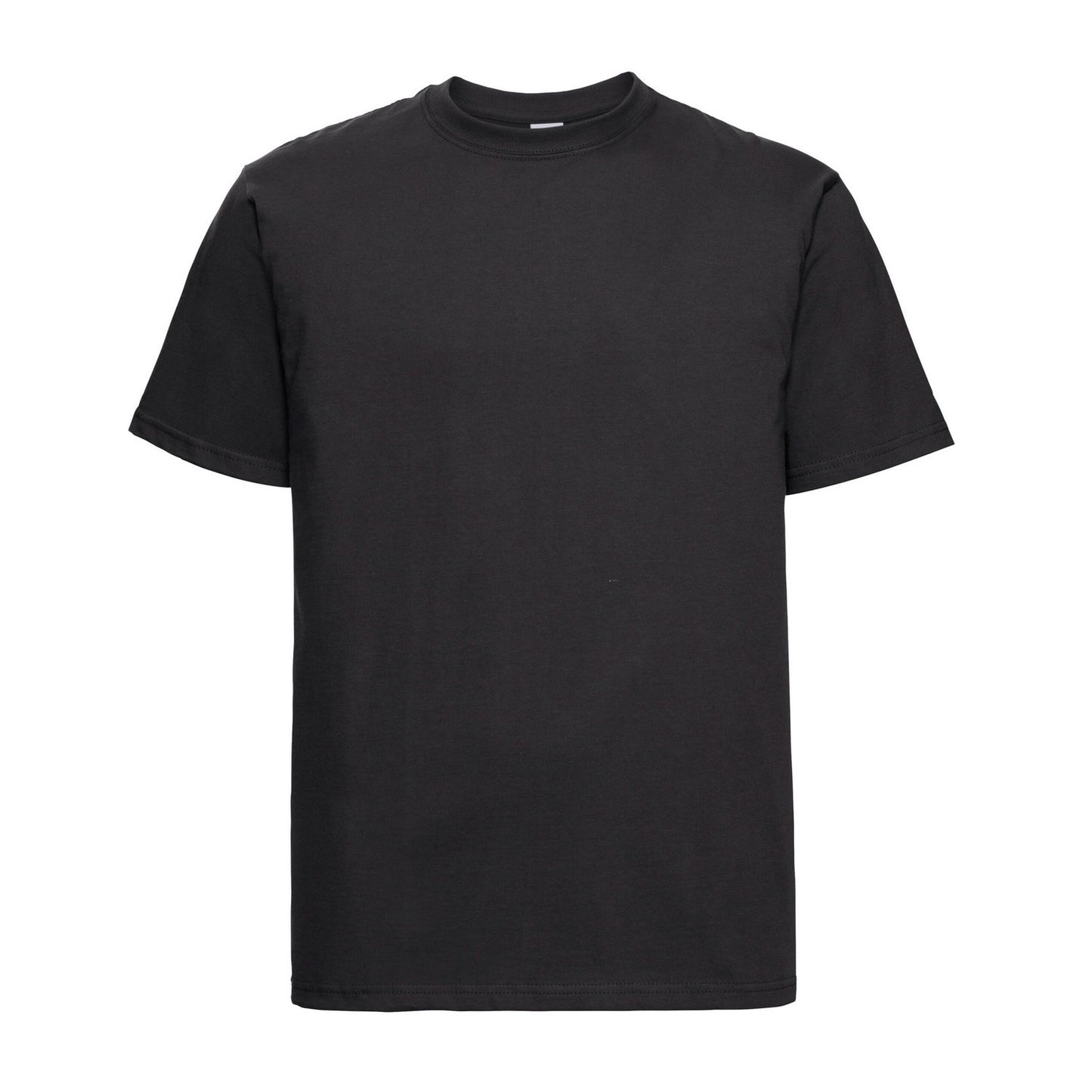 Black - Front - Russell Mens Classic Combed Cotton Heavyweight T-Shirt