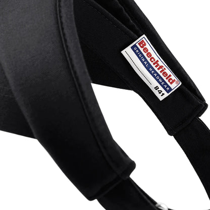 Black - Back - Beechfield Unisex Adult Sports Visor