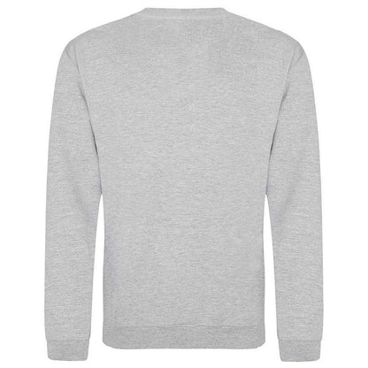 Grey - Back - Awdis Unisex Adult Heather Sweatshirt
