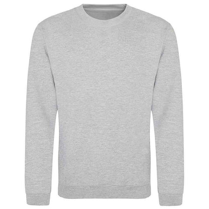 Grey - Front - Awdis Unisex Adult Heather Sweatshirt