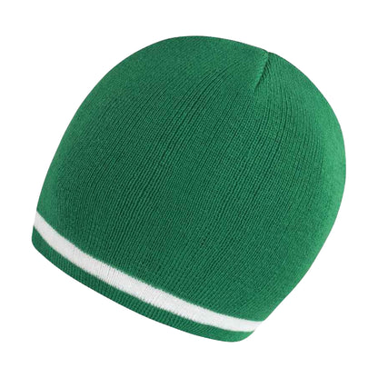 Green-White - Side - Result Winter Essentials Unisex Adult National Australia Beanie