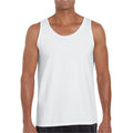 White - Lifestyle - Gildan Unisex Adult Softstyle Tank Top