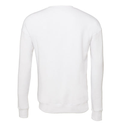 White - Back - Bella + Canvas Unisex Adult Drop Shoulder Sweatshirt