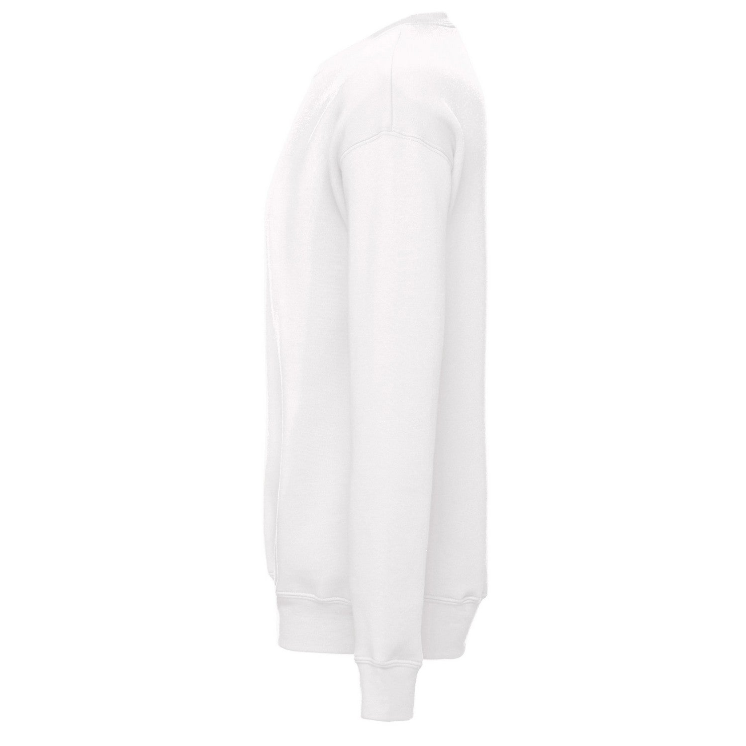 White - Side - Bella + Canvas Unisex Adult Drop Shoulder Sweatshirt