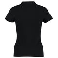 Black - Back - Kustom Kit Womens-Ladies Keyhole Top