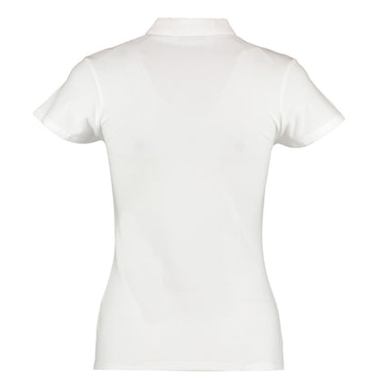 White - Back - Kustom Kit Womens-Ladies Keyhole Top