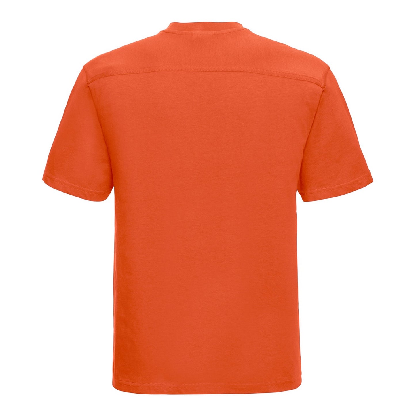 Orange - Back - Russell Mens Heavyweight T-Shirt