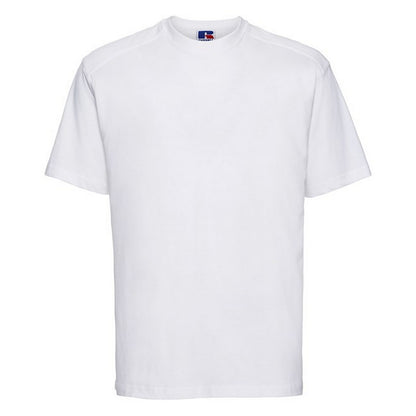 White - Front - Russell Mens Heavyweight T-Shirt