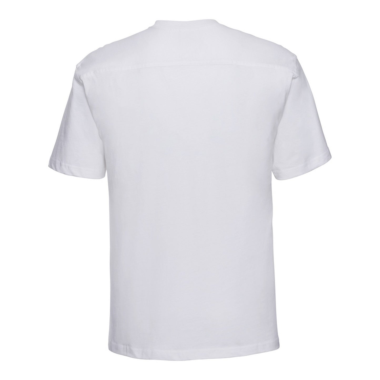 White - Back - Russell Mens Heavyweight T-Shirt