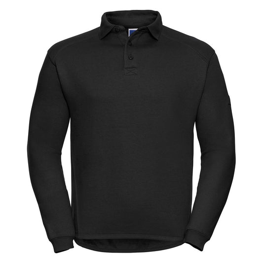 Black - Front - Russell Mens Heavy Duty Sweatshirt