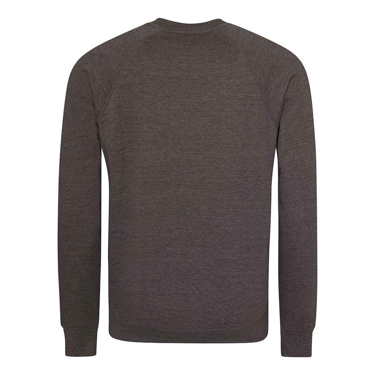 Charcoal - Back - Awdis Childrens-Kids Academy Raglan Sweatshirt