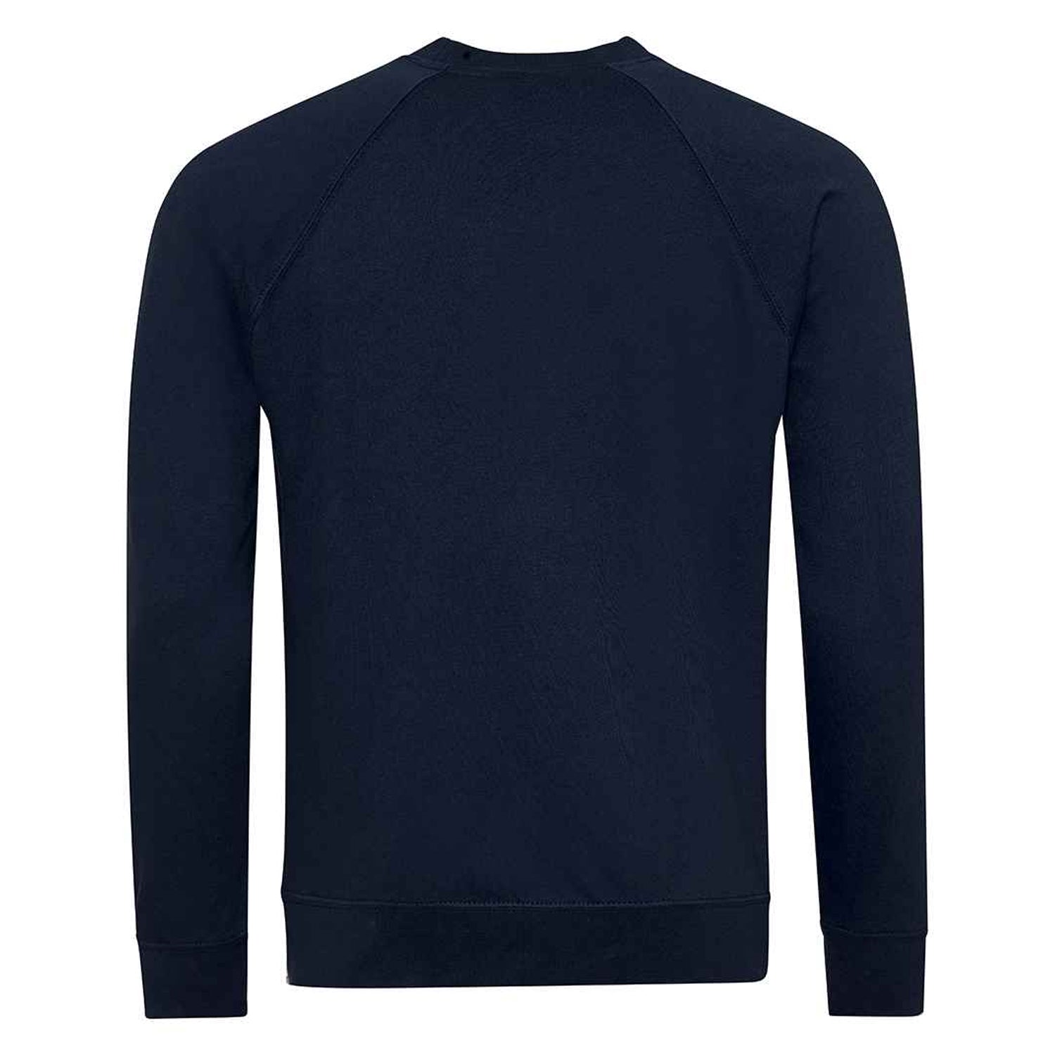 Navy - Back - Awdis Childrens-Kids Academy Raglan Sweatshirt