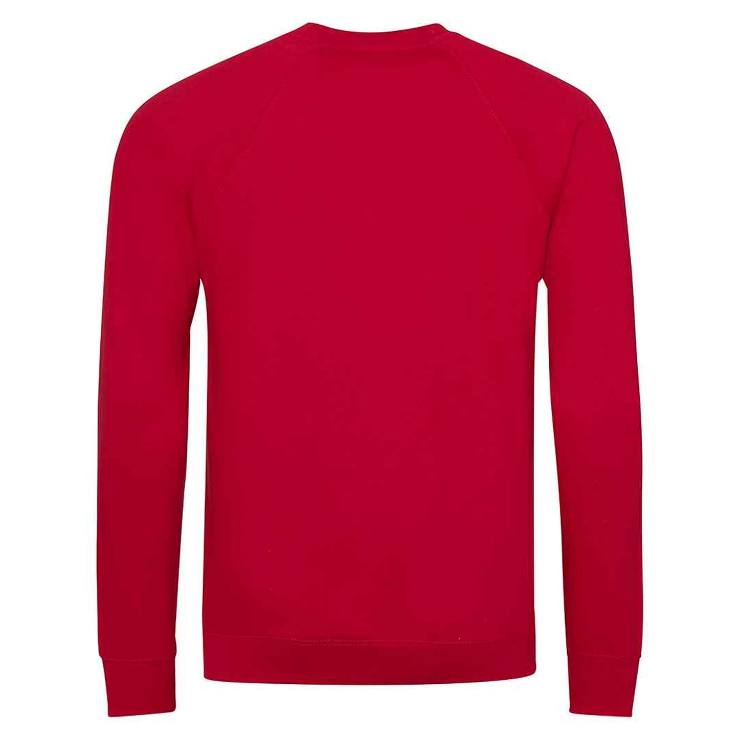 Red - Back - Awdis Childrens-Kids Academy Raglan Sweatshirt