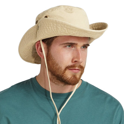 Pebble - Back - Beechfield Unisex Adult Outback Leather Lined Panama Hat