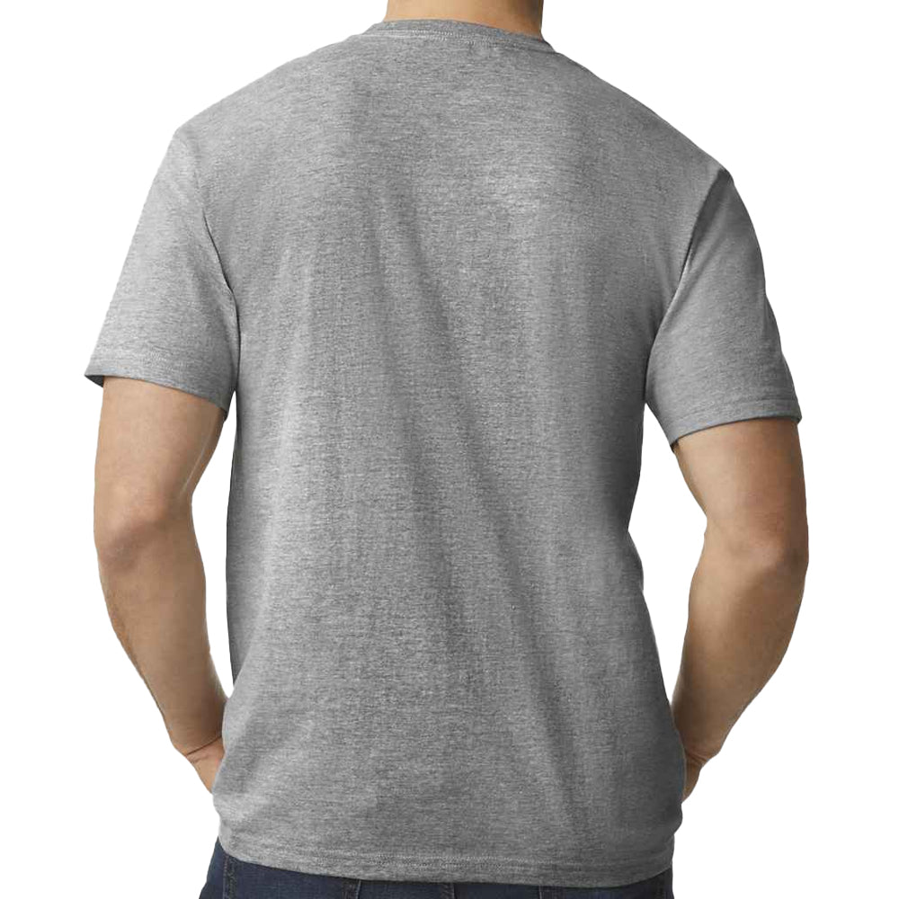 Sports Grey - Back - Gildan Mens Polycotton Midweight T-Shirt