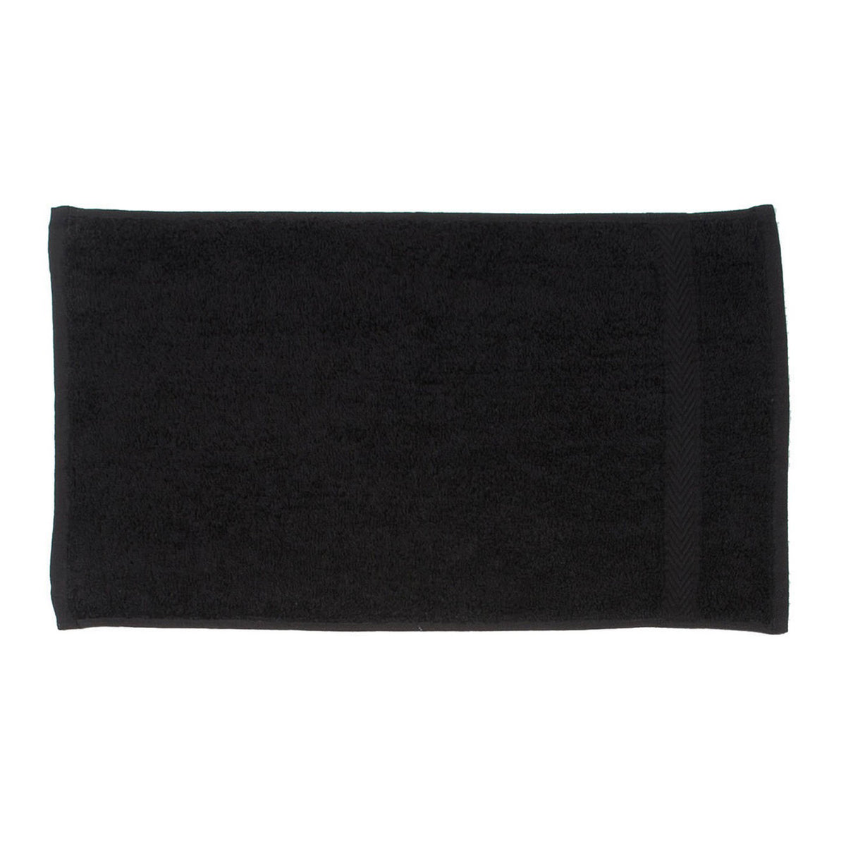Black - Front - Towel City Luxury Guest Towel