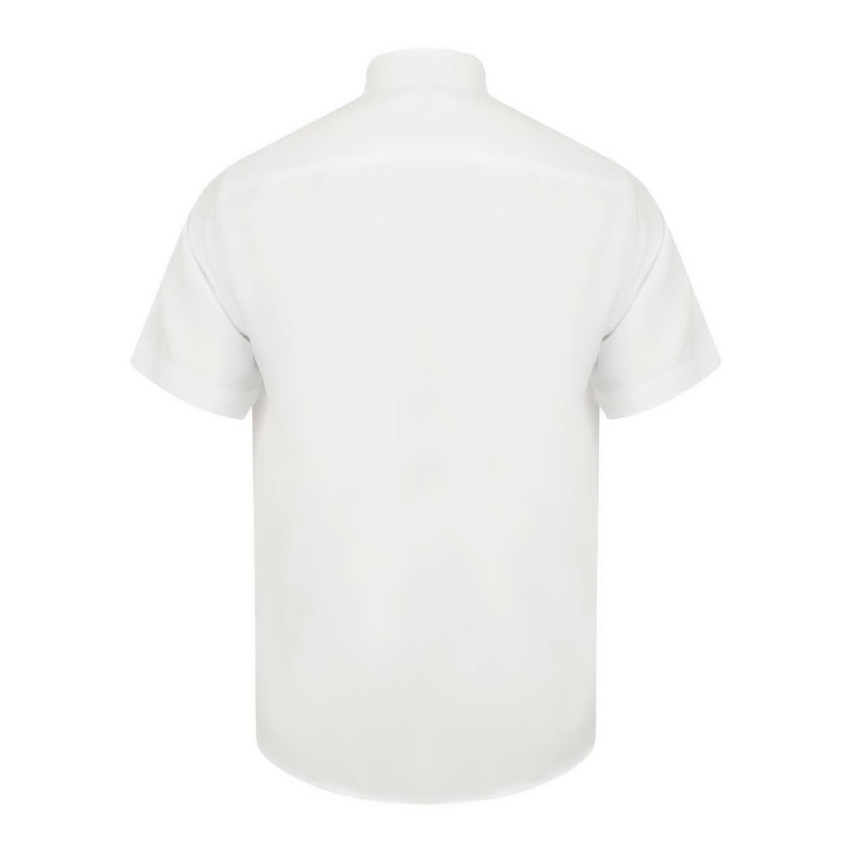 White - Back - Henbury Mens Short-Sleeved Shirt