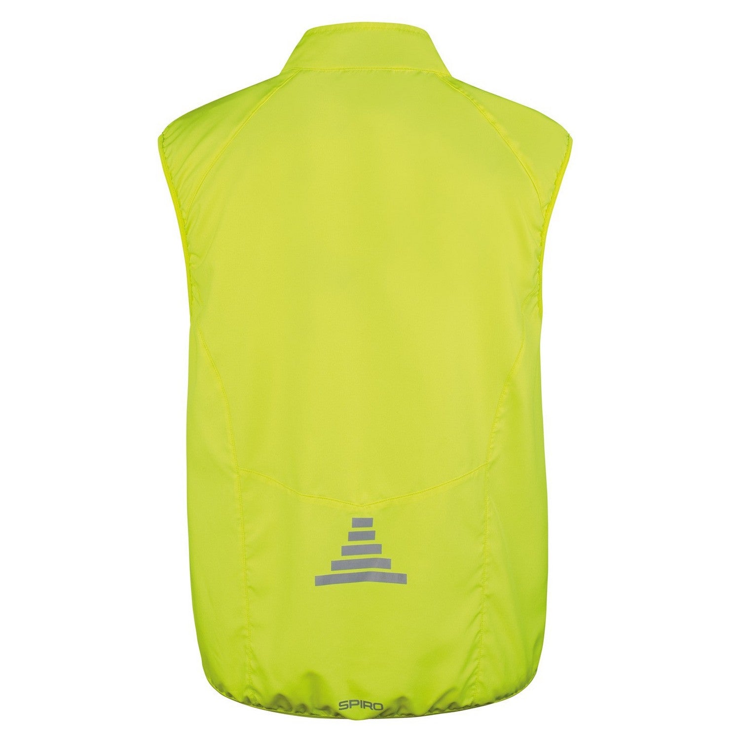 Neon Lime Green - Back - Spiro Mens Bikewear Crosslite Gilet