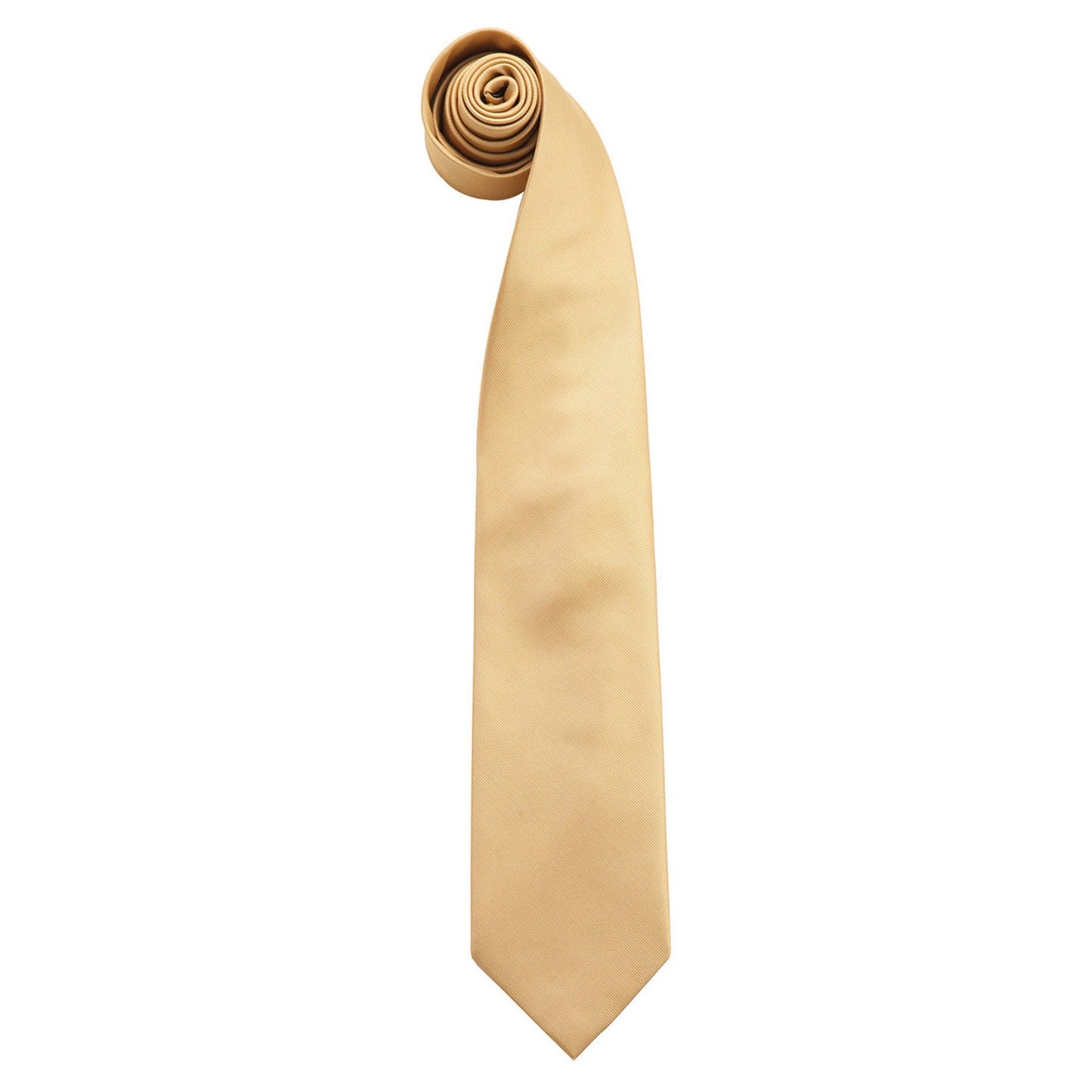 Gold - Front - Premier Mens Colours Fashion Tie