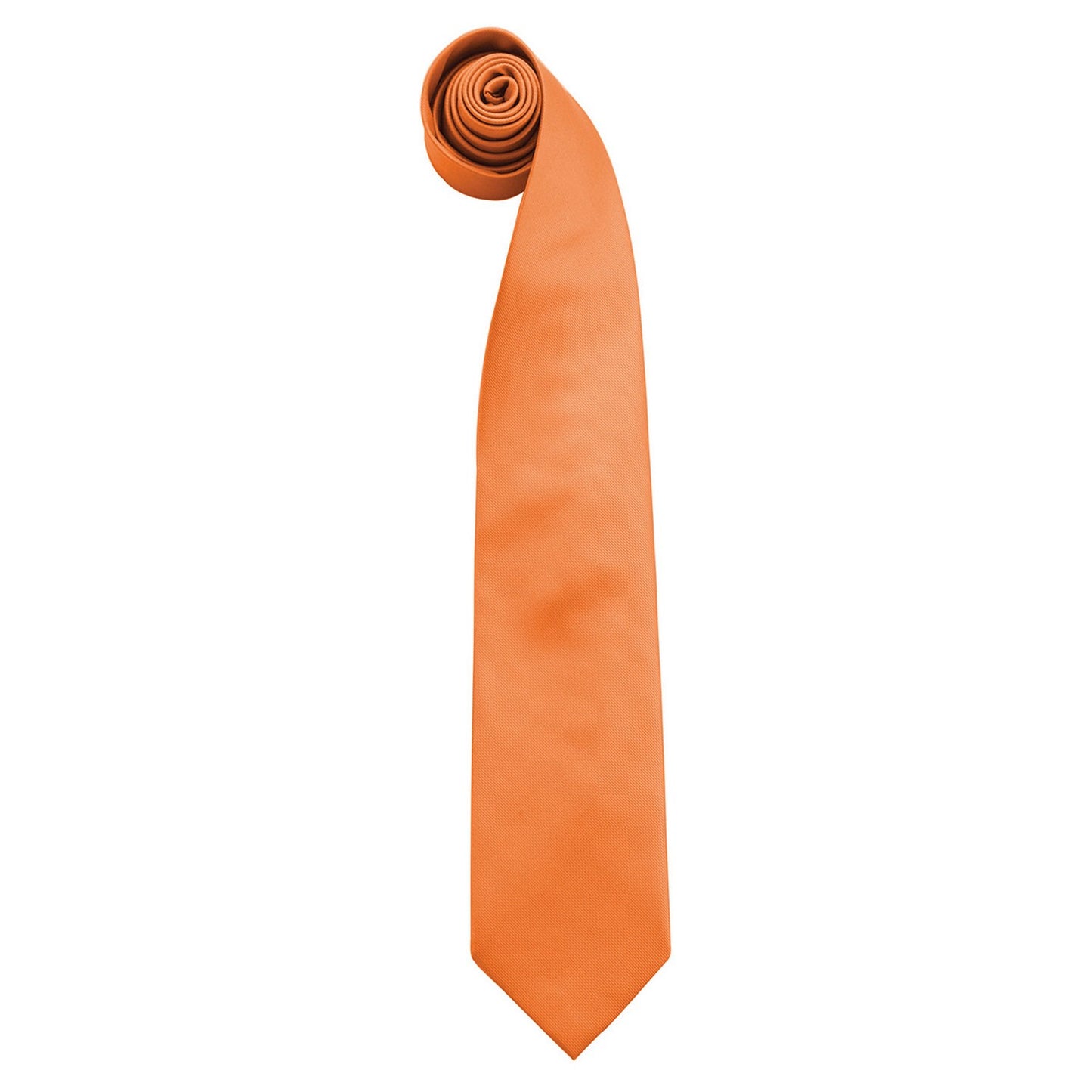 Orange - Front - Premier Mens Colours Fashion Tie