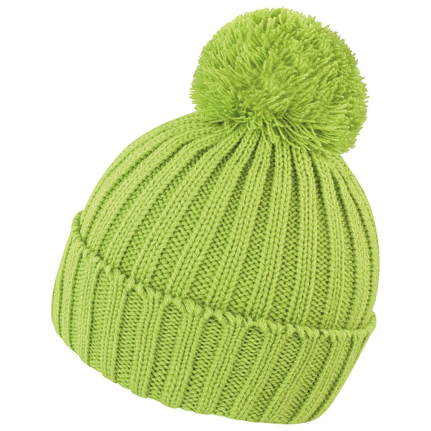 Lime - Front - Result Winter Essentials HDi Quest Knitted Beanie