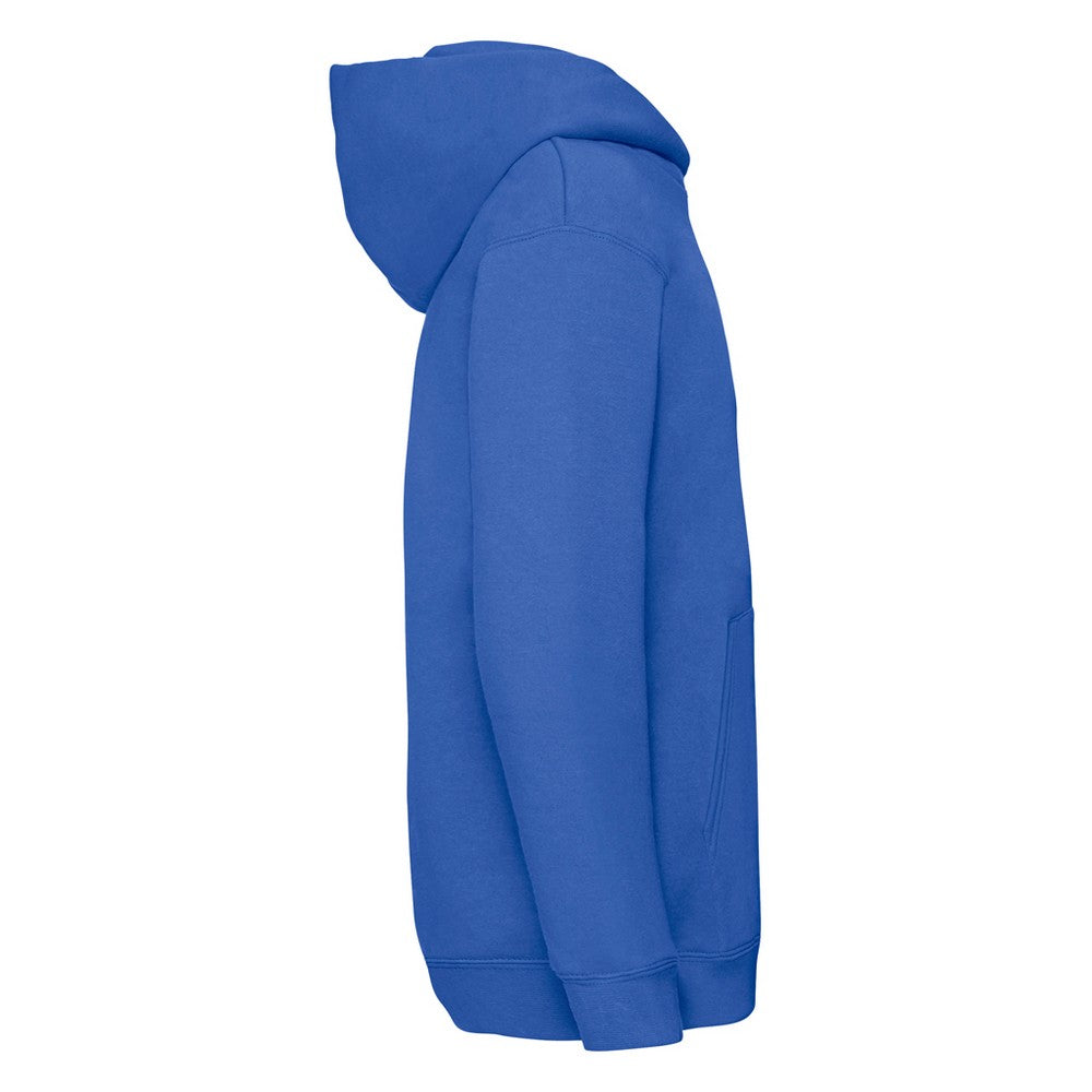 Royal Blue - Side - Fruit Of The Loom Childrens-Kids Premium Hooded Sweatshirt