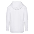 White - Back - Fruit Of The Loom Childrens-Kids Premium Hooded Sweatshirt