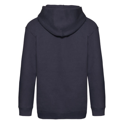 Deep Navy - Back - Fruit Of The Loom Childrens-Kids Premium Hooded Sweatshirt